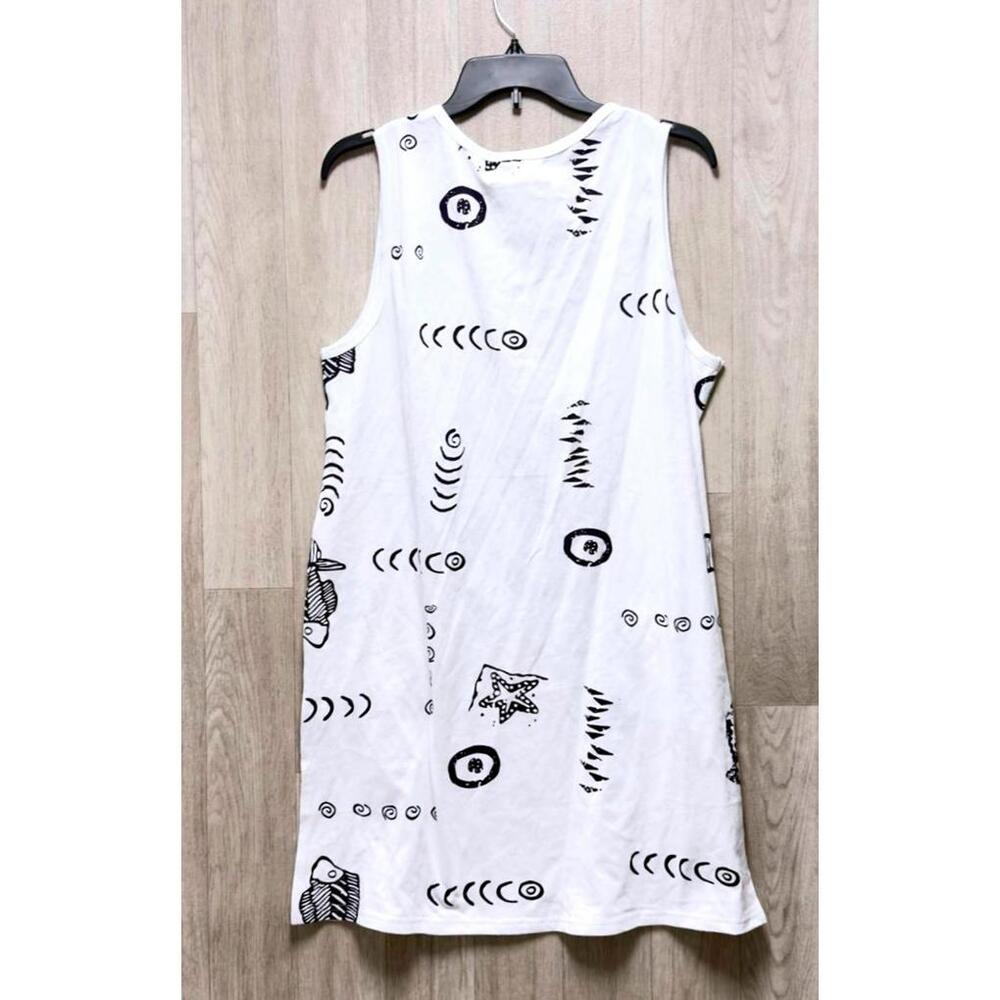Ingear Resort White Black Cover Up Dress Women Size Large - Picture 2 of 2